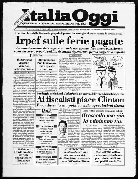 Italia oggi : quotidiano di economia finanza e politica